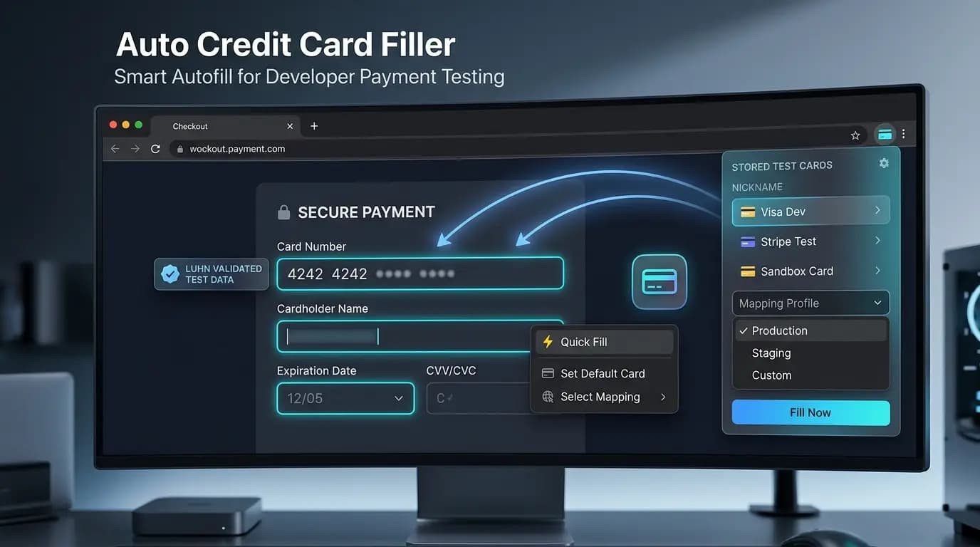 Auto Credit Card Filler screenshot 1
