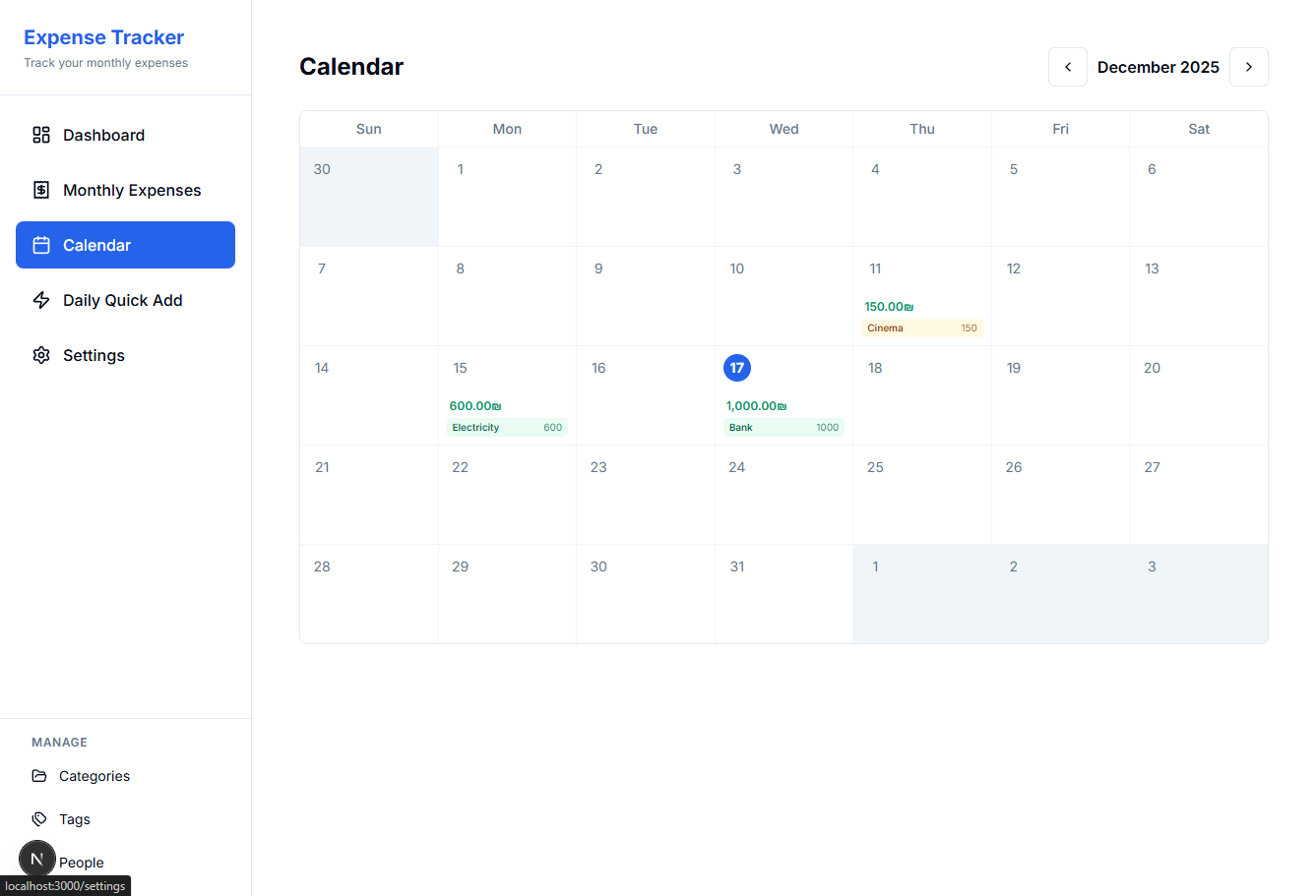 Expense Tracker screenshot 3