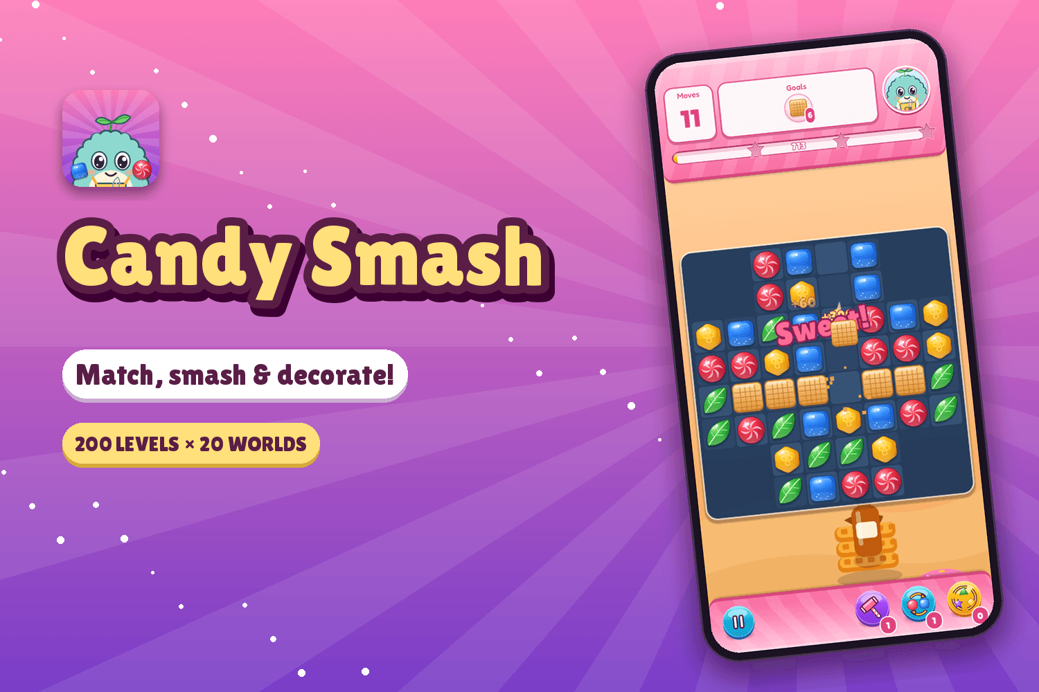 Candy Smash: Sweet Puzzle